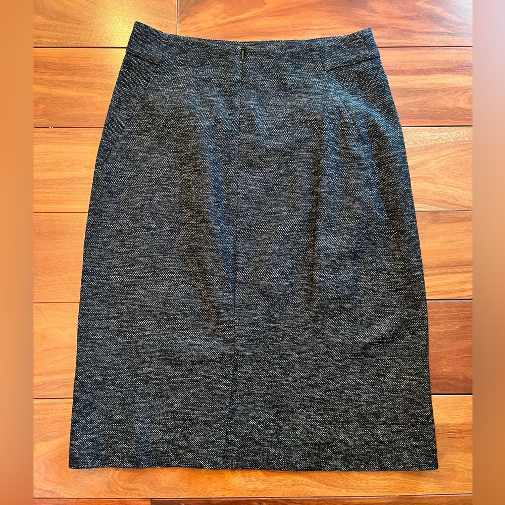 Theory Black‎ Tweed Wool Blend Skirt - Picture 5 of 6